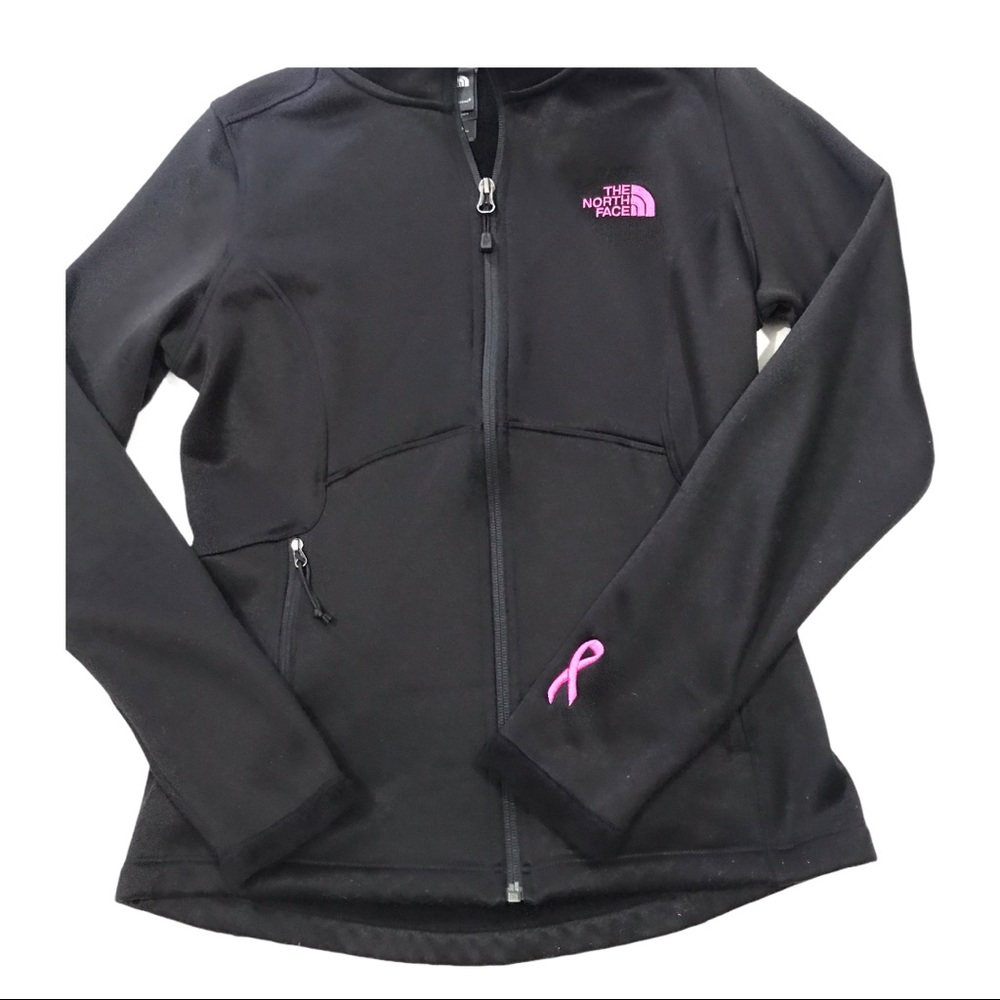 North Face Breast Cancer Black Soft Shell Jacket S - Picture 4 of 10